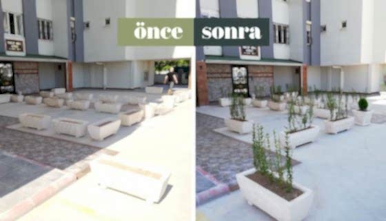 Yakup Dinç Sitesi Saksı Çalışması